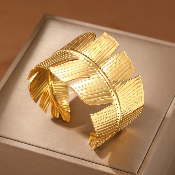 Leaf Bangle Adjustable