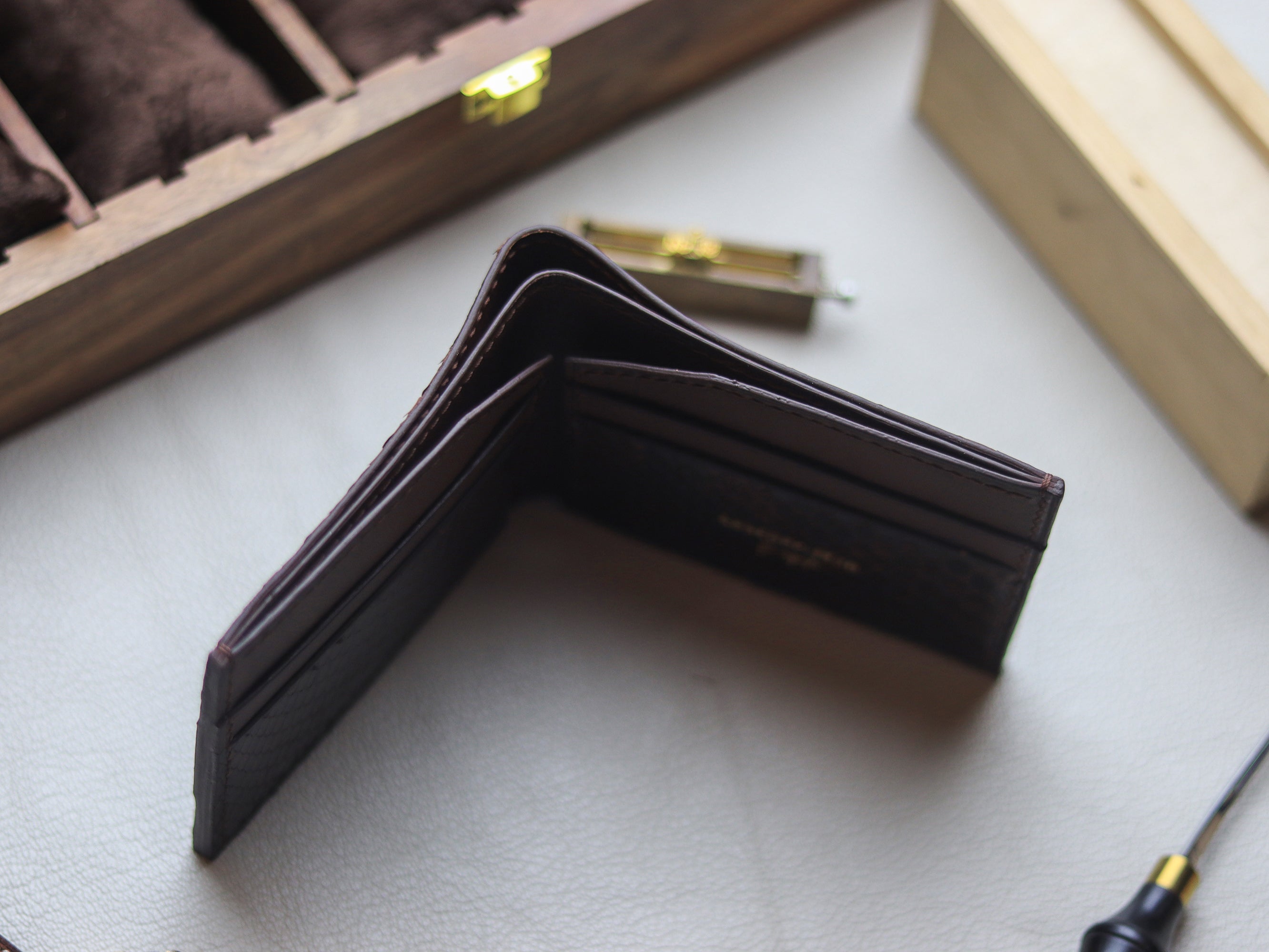 LARSON -  PECAN BROWN PYTHON SKIN