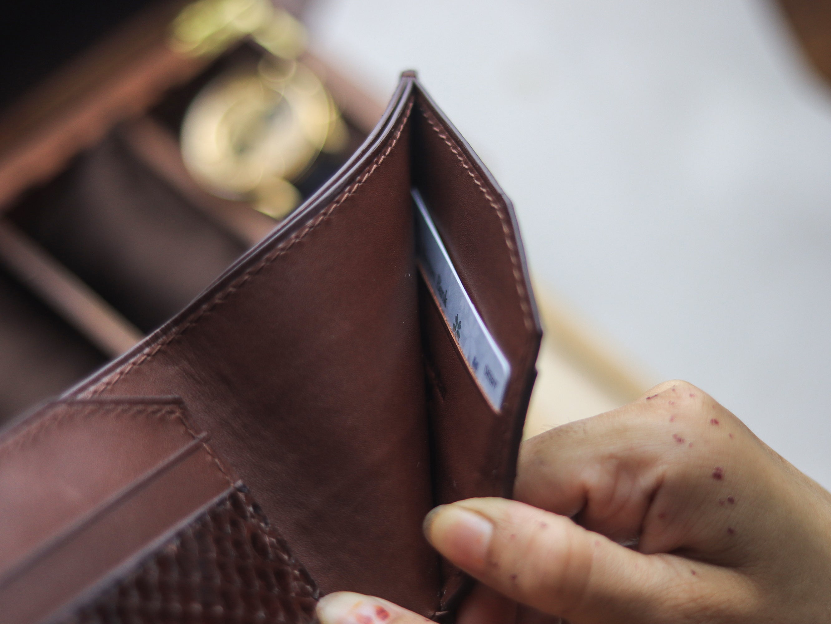LARSON -  PECAN BROWN PYTHON SKIN